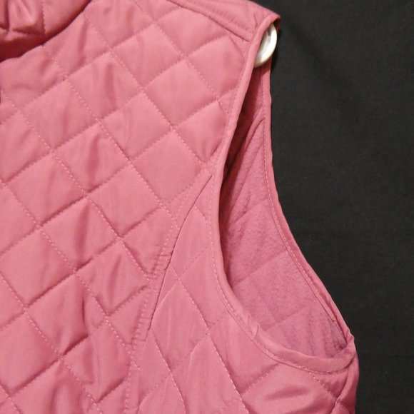 VAN HEUSEN | large | Zip-Up Quilted Vest With Pockets | Fleece Lining - Picture 5 of 16